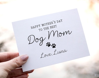 Happy Mothers Day Card For Dog Mom, Dog Mother's Day Card, Dog Mom Mother's Day Card, Happy Mothers Day Card from Dog, from the Dog card