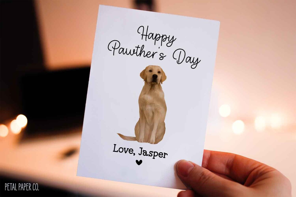 Happy Fathers Day Card for Dog Dad Dog Father's Day Card - Etsy