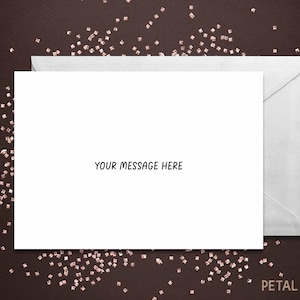 Custom Card, Personalized Card, Your Message Here, Custom Greeting Card, Custom Text, Customized Card, Card for Friend, Custom Message Card