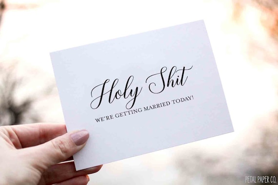 Husband Wedding Day Card - Funny Card For Groom, Funny Card For Bride - Wedding Day Groom Card with Metallic Envelope Wedding Stationery