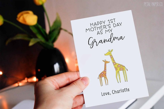 Happy Mothers Day Card for Grandma First Mother s Day Card