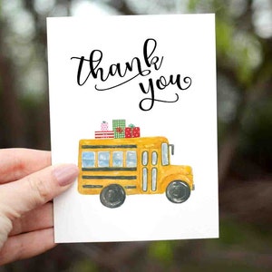School Bus Driver Christmas Card, Bus Driver Card, Bus Driver Thank You, Happy Holidays, Thank You Card for Bus Driver, Christmas Card
