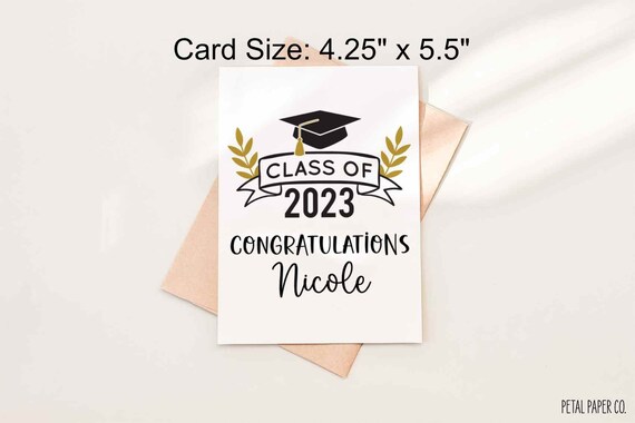 Personalized Graduation Card Graduation Cards | Personalised Grad
