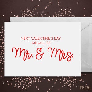 Valentine&#39;s Day Card, Fiance Valentines Day Card, To my Fiance Valentine Card, Happy Valentines Day Card, future husband, future wife card