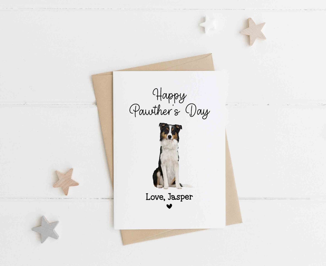 Happy Fathers Day Card for Dog Dad, Dog Father's Day Card, Dog Dad ...