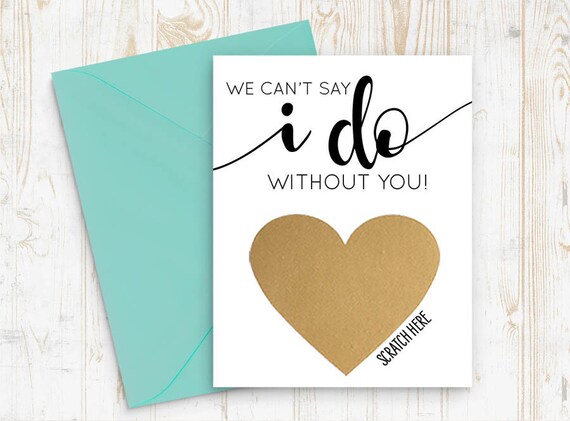 Will You Marry Us Card FPS0016 Will you be our Officiant Card Wedding Card