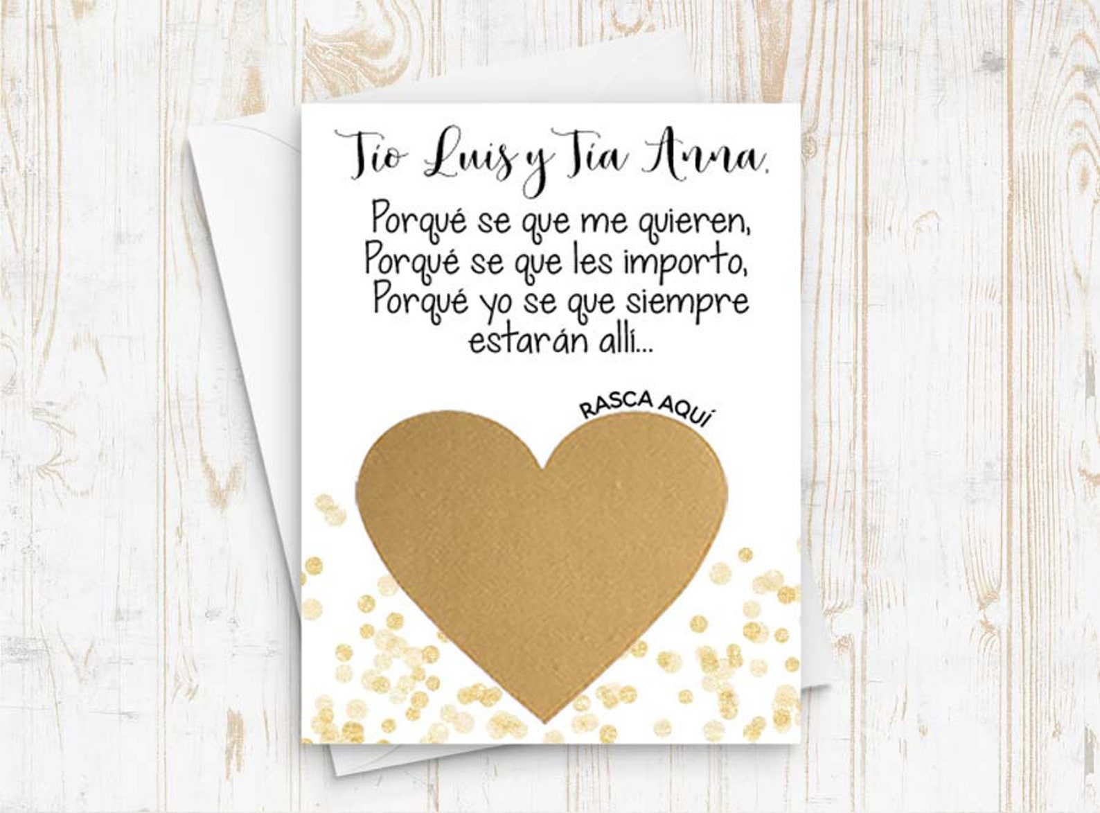 Spanish Godparents Padrinos Proposal Scratch Off Card Etsy