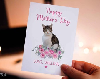 Mother's Day Card From the Cat Mom Mother's Day Card Cat Card for Mom ...