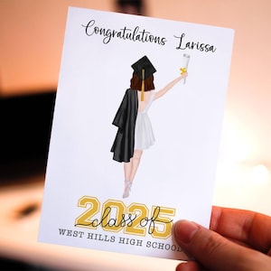 Graduation Card, Congratulations Grad Card, Graduation Card for Senior, Custom Graduation Card, 2025 Graduation, Class of 2025, Congrats