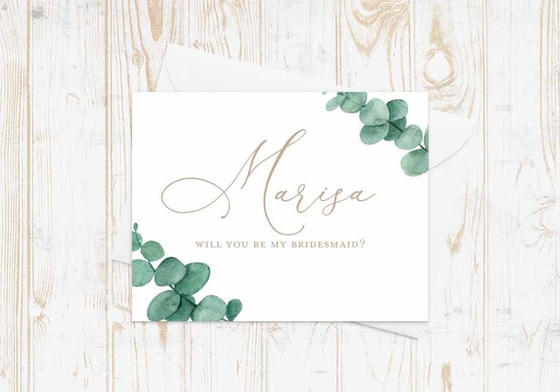 Bridesmaid Proposal Cards Will you be my Bridesmaid? Personalized Card - Maid of Honor, Matron of Honor, Bridesmaid Card, Bridesmaid Cards