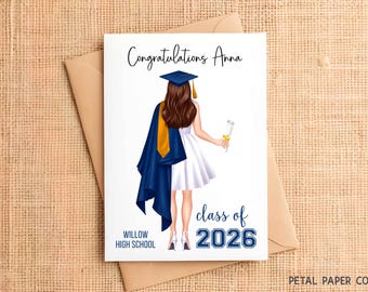 Graduation Card, Congratulations Grad Card, Happy Graduation Card, Custom Graduation Card, 2026 Graduation Card, Class of 2026, Congrats