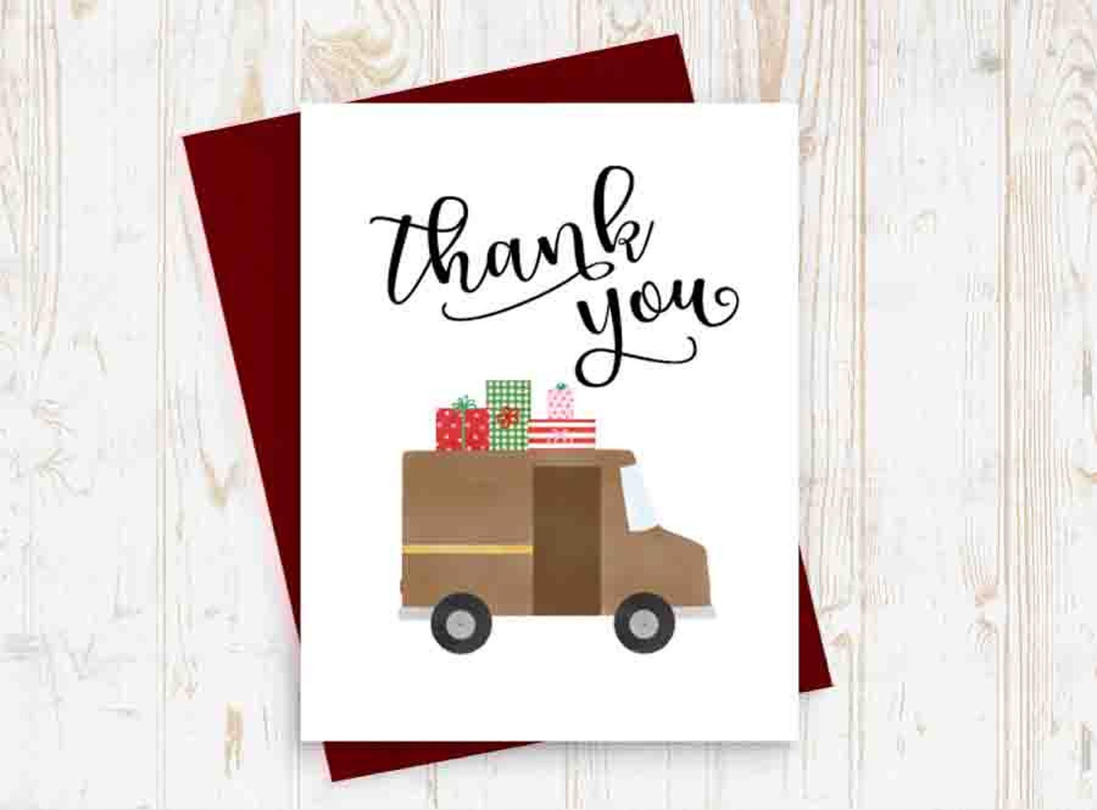 mail-carrier-christmas-card-letter-carrier-merry-christmas-etsy