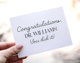 PhD Congratulations card, New Doctorate congrats card, New PhD Graduate Card, 2026 Graduation Card, New Doctor Card, Doctor of Philosophy