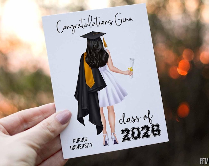 Graduation Card, Congratulations Grad Card, Happy Graduation Card, Custom Graduation Card, 2026 Graduation Card, Class of 2026, Congrats