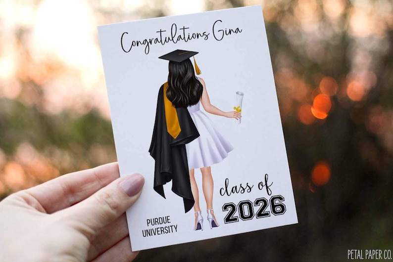 Graduation Card, Congratulations Grad Card, Happy Graduation Card, Custom Graduation Card, 2026 Graduation Card, Class of 2026, Congrats image 1