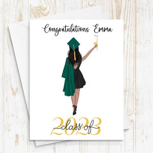 Graduation Card, Congratulations Grad Card, Happy Graduation Card, Custom Graduation Card, 2024 Graduation Card, Class of 2024, Congrats image 4