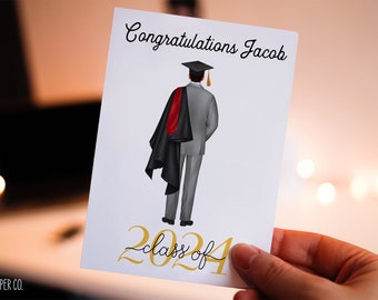 Graduation Card, Congratulations Grad Card, Happy Graduation Card, Custom Graduation Card, 2024 Graduation Card, Class of 2024, Congrats