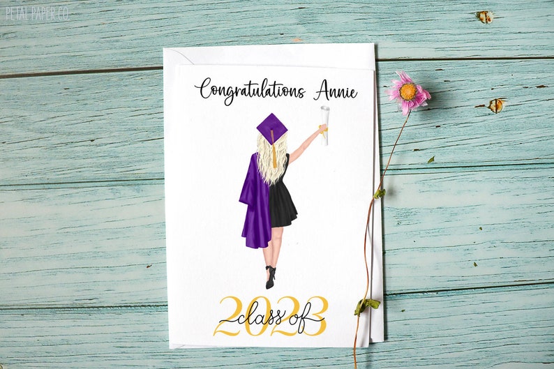 Graduation Card, Congratulations Grad Card, Happy Graduation Card, Custom Graduation Card, 2024 Graduation Card, Class of 2024, Congrats image 6