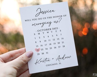 Will you do us the honor of marrying us? - Officiant Asking Card, Will you marry us card, Officiant Calendar Card, Officiant save the date