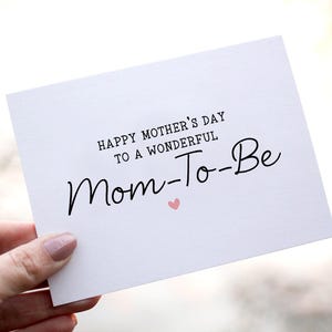 Happy Mothers Day Card for Mom to be, Future Mom Mother&#39;s Day Card, Mothers Day Card for pregnant wife, daughter, mother to be, expecting