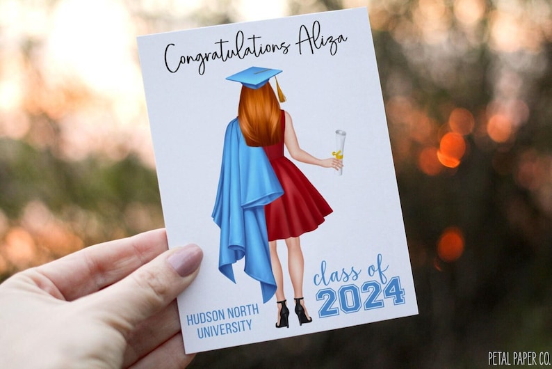 Graduation Card, Congratulations Grad Card, Happy Graduation Card, Custom Graduation Card, 2026 Graduation Card, Class of 2026, Congrats image 10
