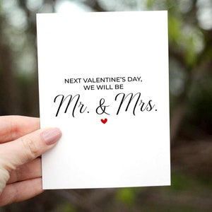 Valentine&#39;s Day Card, Fiance Valentines Day Card, To my Fiance Valentine Card, Happy Valentines Day Card, future husband, future wife card