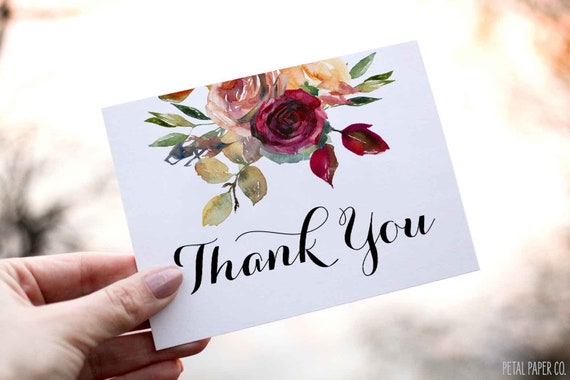 Pretty Decorative Borders Thank You Card! - Pretty Paper Cards