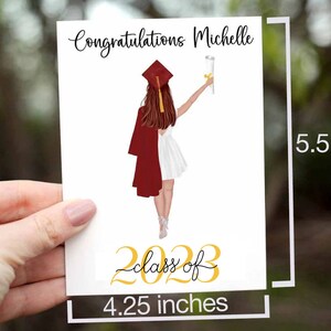 Graduation Card, Congratulations Grad Card, Happy Graduation Card, Custom Graduation Card, 2024 Graduation Card, Class of 2024, Congrats image 3