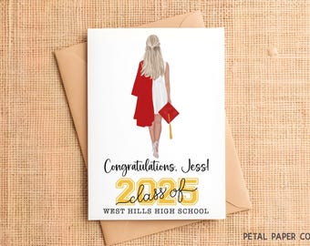 Graduation Card, Congratulations Grad Card, Graduation Card for Senior, Custom Graduation Card, 2026 Graduation, Class of 2026, Congrats