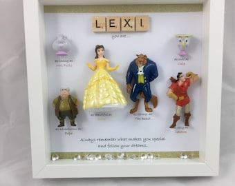 Beauty and the Beast style Frame- perfect mum, sister- daughter-friend- nana- flower girl gift. Beauty & the beast gift - mother's day gift