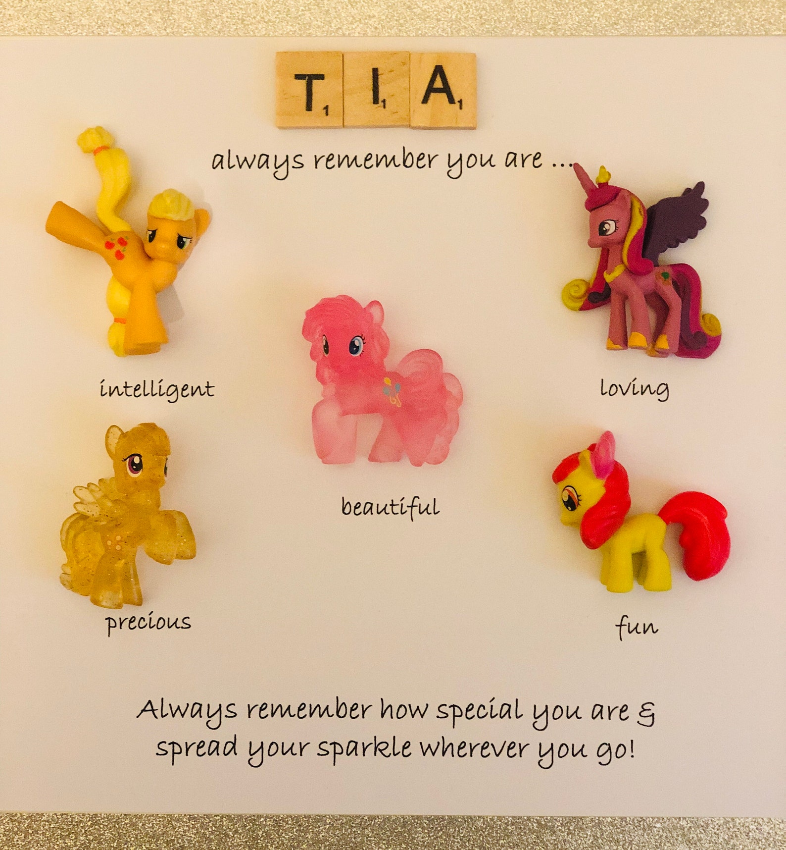 Personalised My Little Pony Style Special Box Frame - Etsy