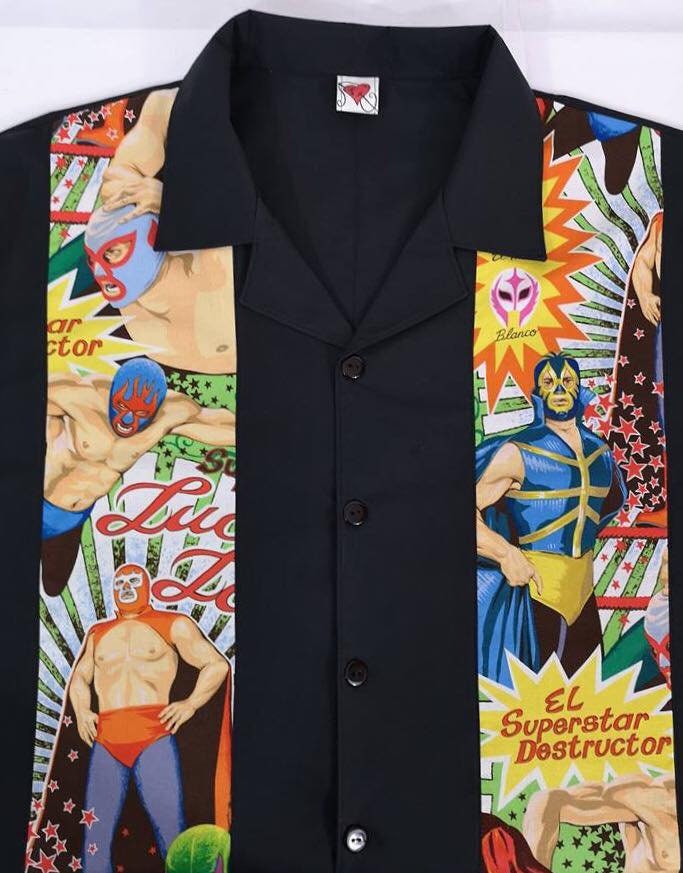 Bowling Shirt Lucha Libre Wrestling 