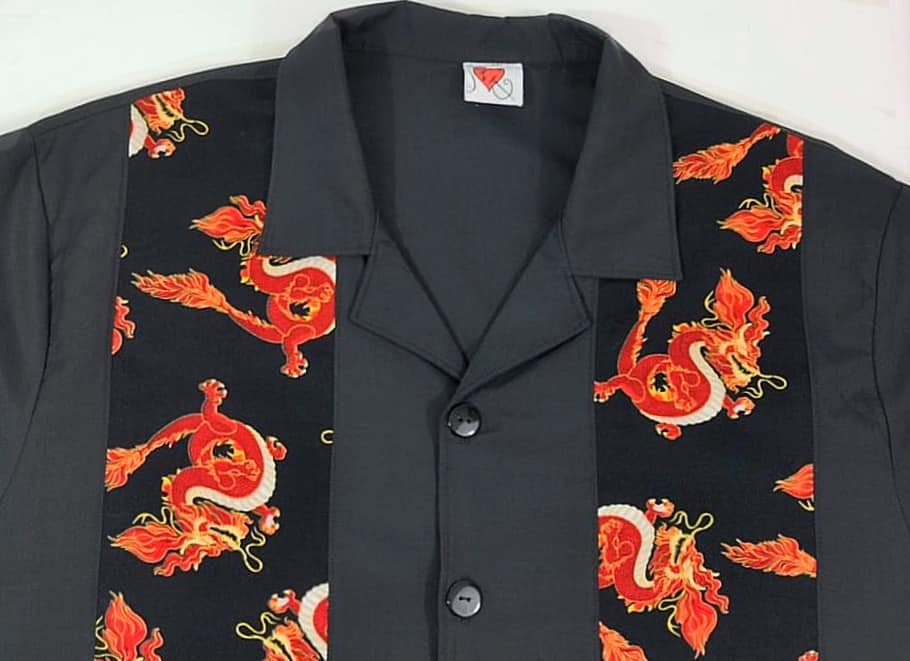 Dragon Shirt, Asian Dragon, Bowling Shirt, Made to Order Sweden