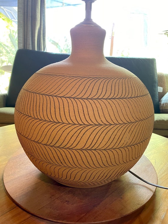Brown ceramic lamp deals