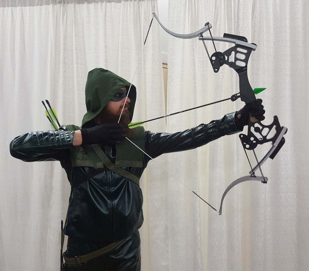CW Green Arrow Replica Cosplay Bow Torenvalk 3D Geprinte Kit Etsy Nederland