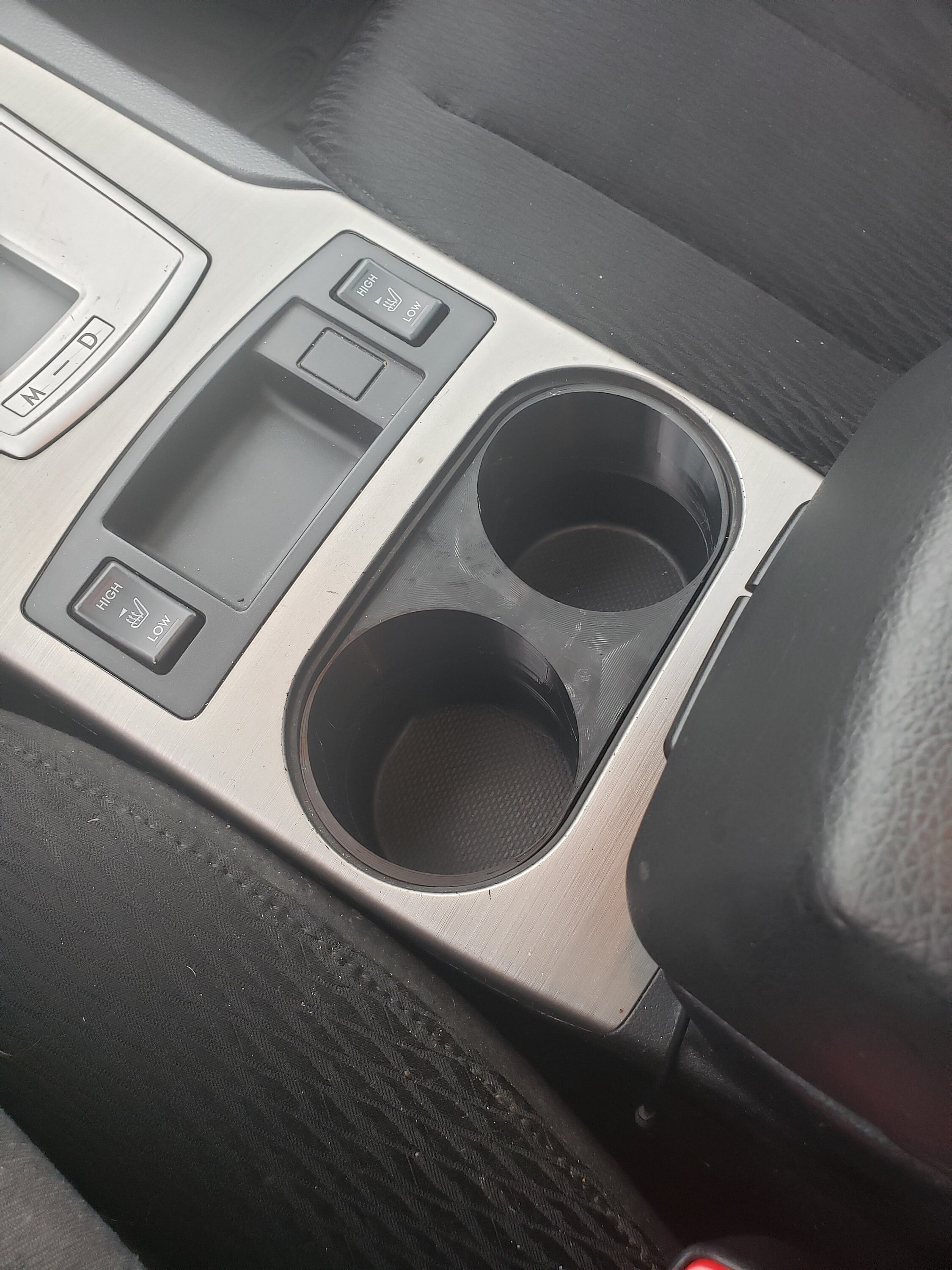 Front Center Console Cup Holder Replacement For Subaru Legacy & Outback 2005-2009 – Black Plastic, 1 Cup