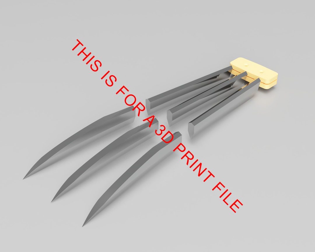 3D Print File the Wolverine Claws & Grip logan, X-men Days of Future
