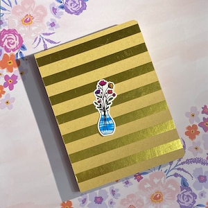 Flower Vase Sticker | Laptop Sticker | Notebook Sticker | Journaling | Scrapbooking | Book decor
