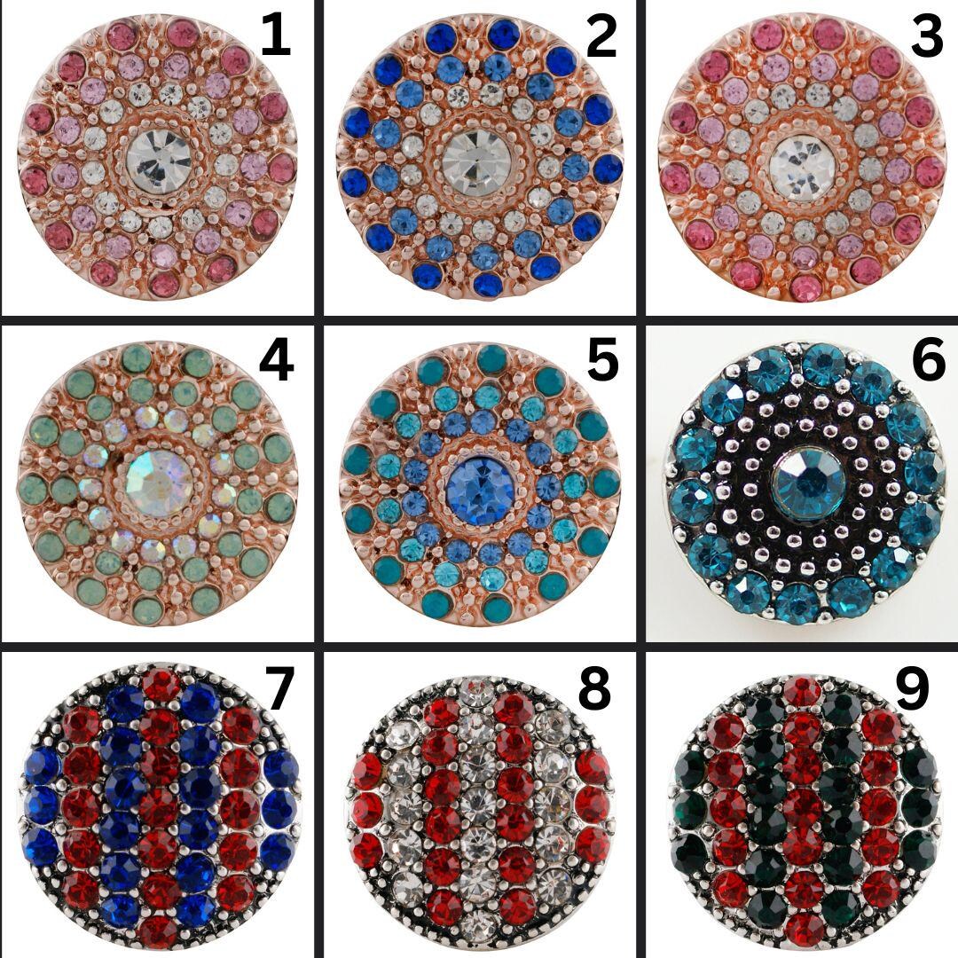 18mm/20mm Rhinestone Snaps for Snap Jewelry - Item# 7970-7675-7676-7677 ...