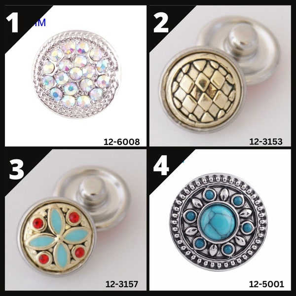 Item# 6008-3153-3157-5001--- 12mm Snaps for Snap Jewelry (FREE Shipping Coupon Code in Description)