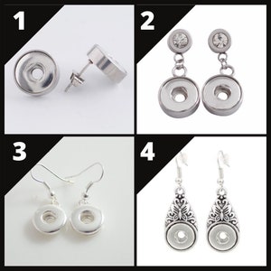 12mm Snap Jewelry Earrings - Item# 0942-0944-0402-0019