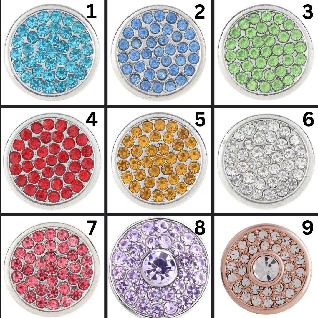 18mm/20mm Rhinestone Snaps for Snap Jewelry - Item# 5106-5107-5108-5109 ...