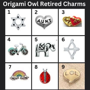 Origami Owl Retired Floating Charms (FREE Shipping Coupon Code in Description)