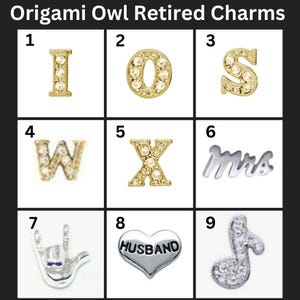 Origami Owl Retired Floating Charms (FREE Shipping Coupon Code in Description)