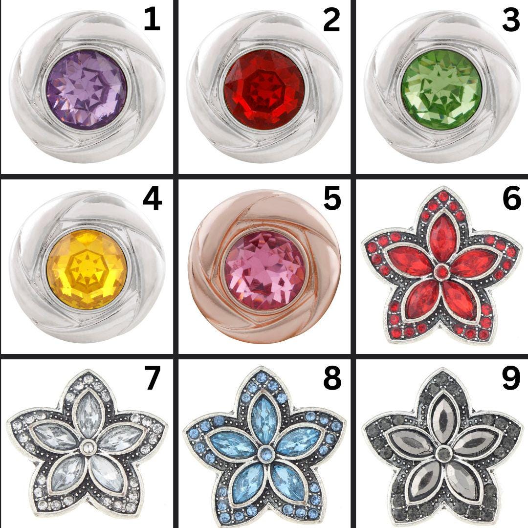 18mm/20mm Rhinestone Snaps for Snap Jewelry - Item# 5680-5681-5682-5684 ...