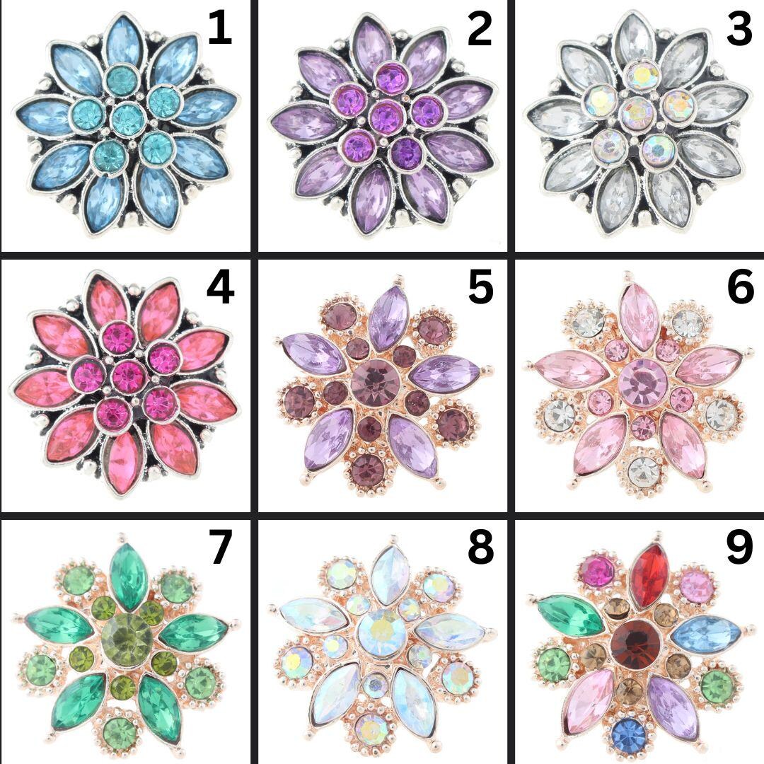 18mm/20mm Rhinestone Snaps for Snap Jewelry - Item# 5660-5661-5662-5664 ...