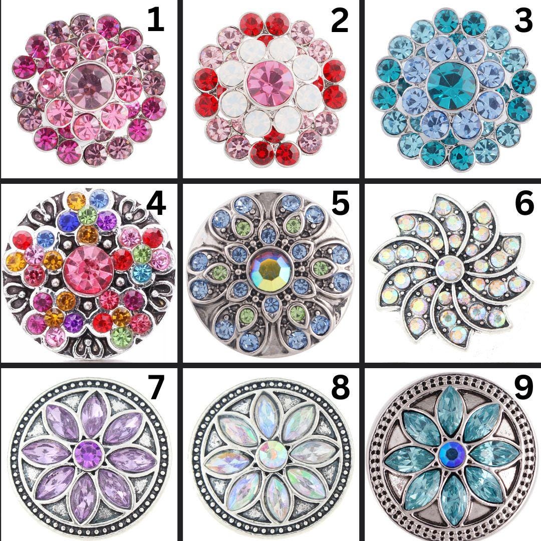 18mm/20mm Rhinestone Snaps for Snap Jewelry - Item# 5012-5015-5212-5291 ...