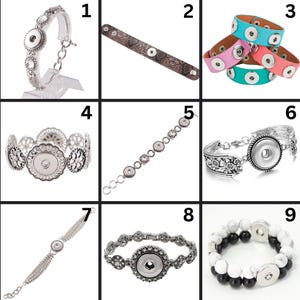 18mm/20mm Bracelets for Snap Jewelry - Item #0906-0009-1369-0944-0947-8043-0943-0786-4555
