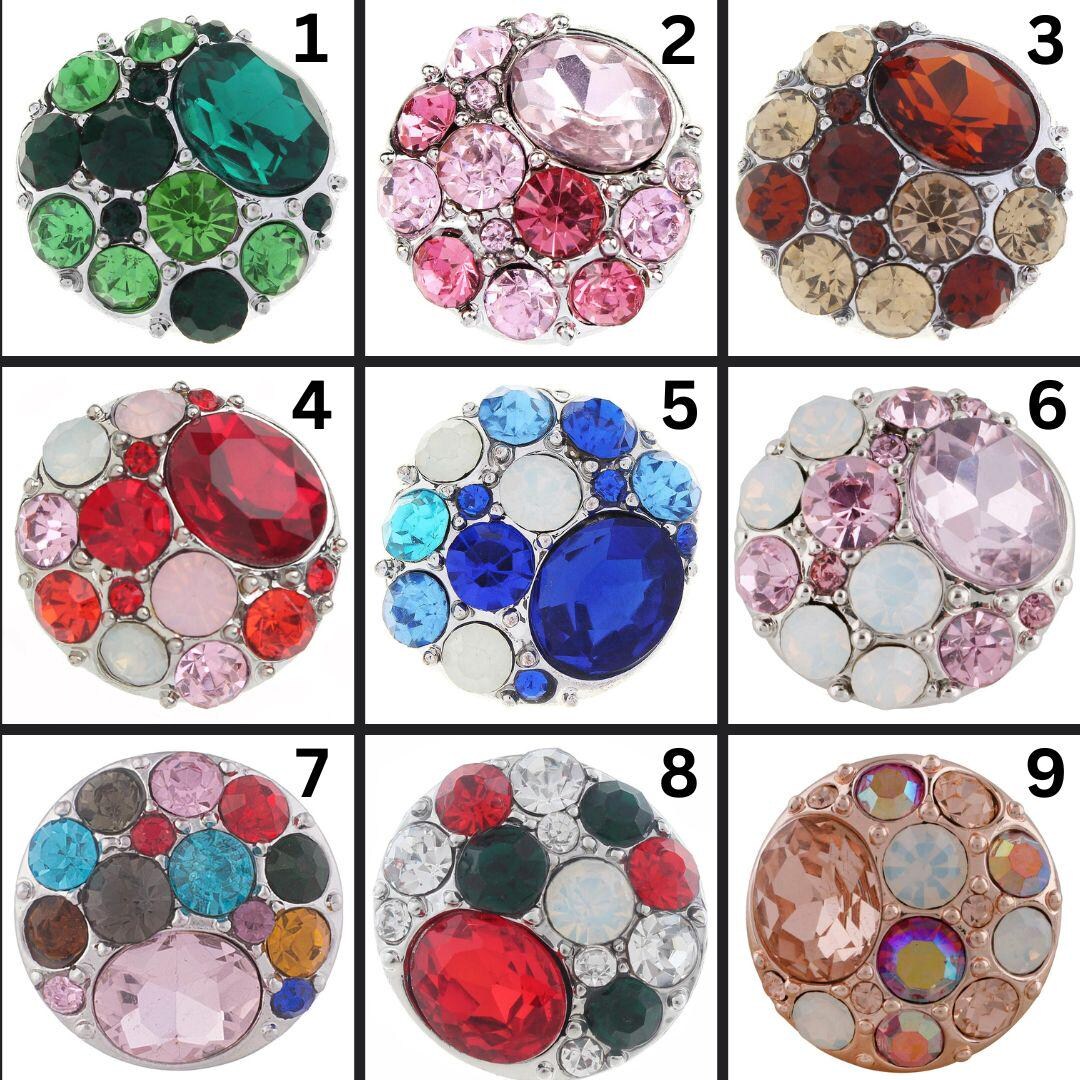 18mm/20mm Rhinestone Snaps for Snap Jewelry - Item# 1002-1003-1004-1005 ...