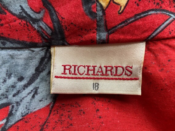 Vintage Dead Stock 1980s Does 1940s Richards Red … - image 8
